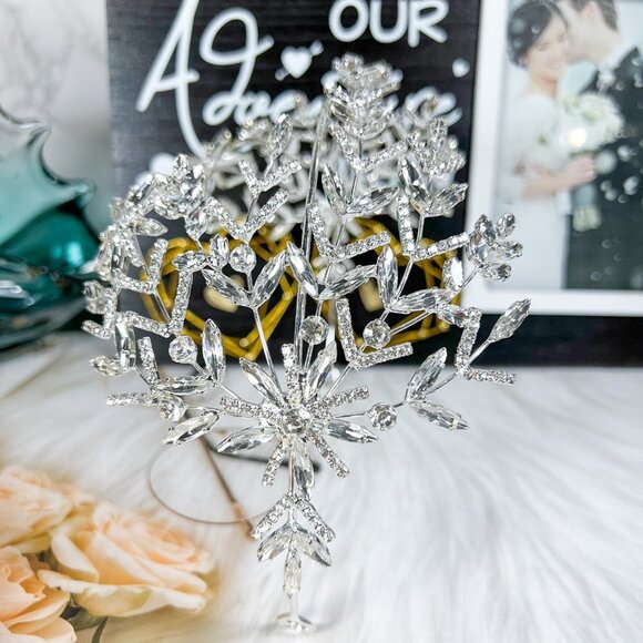 Crystal Bridal Headband, Crystal Bridal Hairpiece, Wedding Headband, Crown Tiara